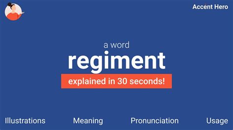 regiment pronunciation|regiment meaning military.